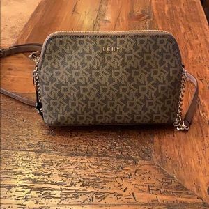 Dkny signature print cross body bag